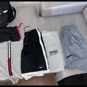 Lot of basketball shorts